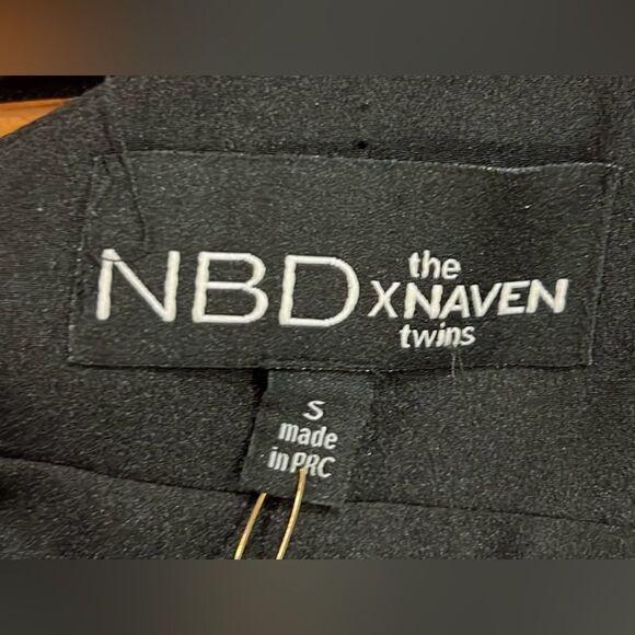 NBD X Naven twins high times black halter maxi dress size Small NWT - Picture 8 of 10